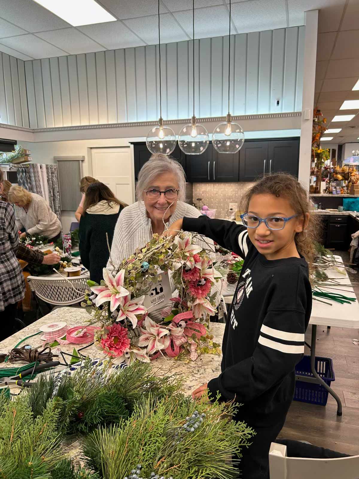wreath making class
